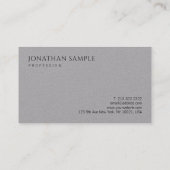 Minimalistische moderne Elegant-Vorlage Premium Gr Visitenkarte (Rückseite)