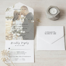 Minimalistische Moderne Elegante Foto Hochzeit