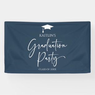 Minimalistische Moderne Elegante Graduierungsparty Banner