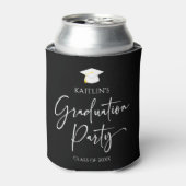 Minimalistische Moderne Elegante Graduierungsparty Dosenkühler (Kanne Vorderseite)