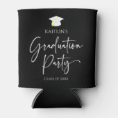 Minimalistische Moderne Elegante Graduierungsparty Dosenkühler (Vorderseite)