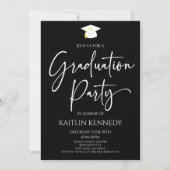 Minimalistische Moderne Elegante Graduierungsparty Einladung (Vorderseite)