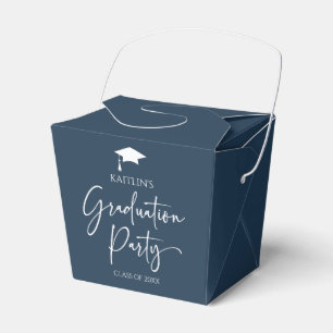 Minimalistische Moderne Elegante Graduierungsparty Geschenkschachtel