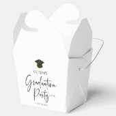 Minimalistische Moderne Elegante Graduierungsparty Geschenkschachtel (Geöffnet)