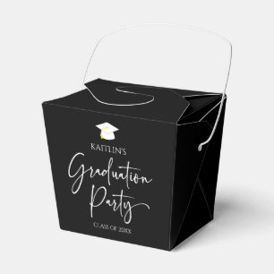 Minimalistische Moderne Elegante Graduierungsparty Geschenkschachtel