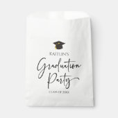 Minimalistische Moderne Elegante Graduierungsparty Geschenktütchen (Vorderseite)