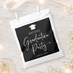 Minimalistische Moderne Elegante Graduierungsparty Geschenktütchen