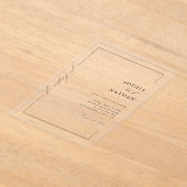 Minimalistische moderne, elegante Script Luxury We Acryleinladungen (Ablage )