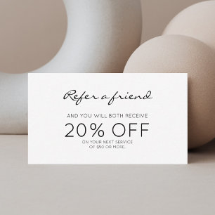 Minimalistische moderne Empfehlung