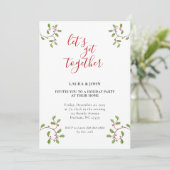 Minimalistische moderne Feier Ankündigung (Stehend Vorderseite)