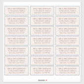 Minimalistische moderne Gästeschriften für Hochzei Aufkleber (Blatt)