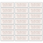 Minimalistische moderne Gästeschriften für Hochzei Aufkleber (Vorderseite)