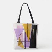 Minimalistische, moderne geometrische Dreiecke Tasche (Rückseite)