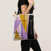Minimalistische, moderne geometrische Dreiecke Tasche (Von Nahem)