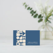 Minimalistische, moderne, geometrische Formen  Visitenkarte (Stehend Vorderseite)