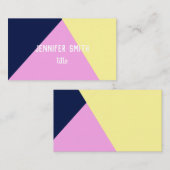 Minimalistische moderne geometrische Gewohnheit Visitenkarte (Vorne/Hinten)