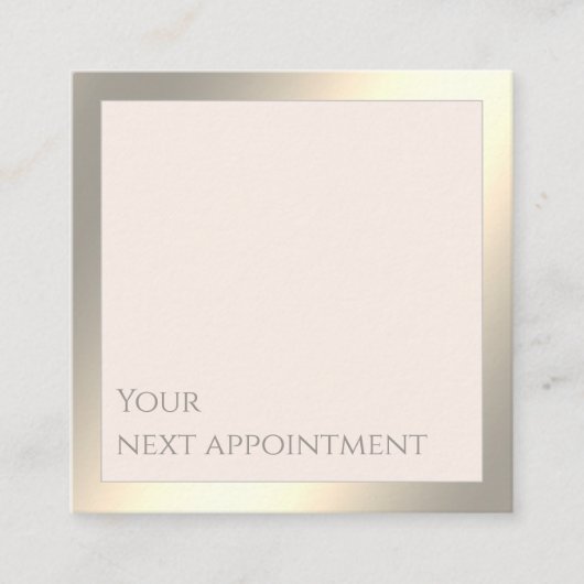 Minimalistische, moderne Goldfolie Terminkarte (Vorderseite)