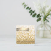 Minimalistische, moderne Goldglitterie Terminkarte (Stehend Vorderseite)