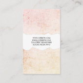 Minimalistische moderne Grunge Visitenkarte (Rückseite)