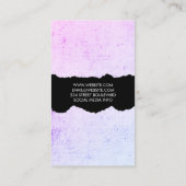 Minimalistische moderne Grunge Visitenkarte (Rückseite)