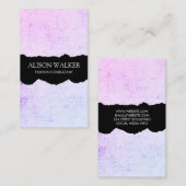 Minimalistische moderne Grunge Visitenkarte (Vorne/Hinten)