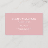 Minimalistische moderne handgeschriebene Kalligraf Visitenkarte (Rückseite)