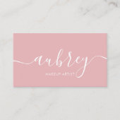 Minimalistische moderne handgeschriebene Kalligraf Visitenkarte (Vorderseite)