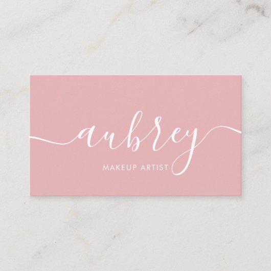 Minimalistische moderne handgeschriebene Kalligraf Visitenkarte (Vorderseite)