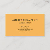 Minimalistische moderne handgeschriebene Kalligraf Visitenkarte (Rückseite)