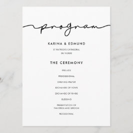 Minimalistische moderne handgeschriebene Kalligrap Programm