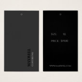 Minimalistische moderne Hang Tags (Vorne & Hinten)