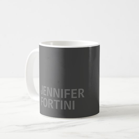 Minimalistische Moderne hinzufügen Kaffeetasse (Vorderseite Links)