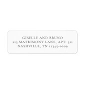 Minimalistische Moderne Hochzeit (Vorne)