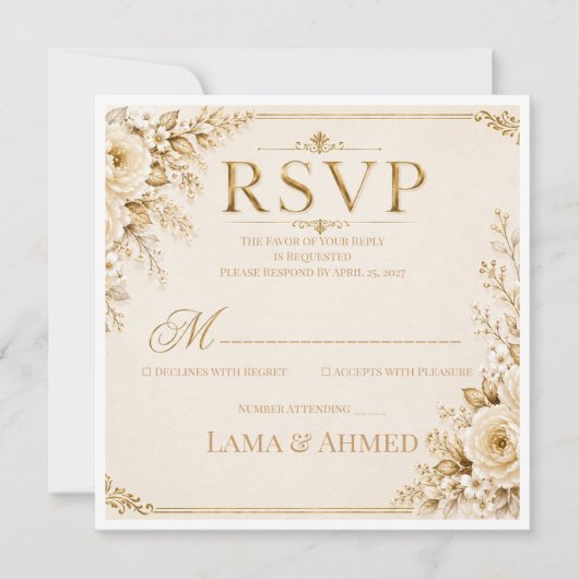 Minimalistische moderne Hochzeit (Vorderseite)