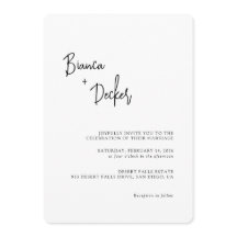 Minimalistische Moderne Hochzeit
