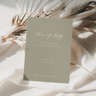 Minimalistische moderne Hochzeit Sichern Sie die D