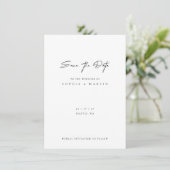 Minimalistische moderne Hochzeit Sichern Sie die D (Stehend Vorderseite)