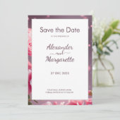 Minimalistische moderne Hochzeit Sichern Sie die D Dankeskarte (Stehend Vorderseite)