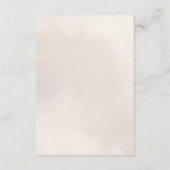 Minimalistische moderne Hochzeitdetails Begleitkarte (Rückseite)