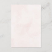 Minimalistische moderne Hochzeitdetails Begleitkarte (Rückseite)