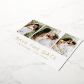 Minimalistische moderne Hochzeiten retten das Datu Folieneinladung (Gedreht)