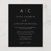 Minimalistische moderne Hochzeitskalligrafie (Vorderseite)