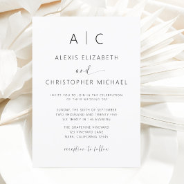 Minimalistische moderne Hochzeitskalligrafie