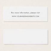 Minimalistische, moderne Hochzeitswebkarten (Vorne & Hinten)