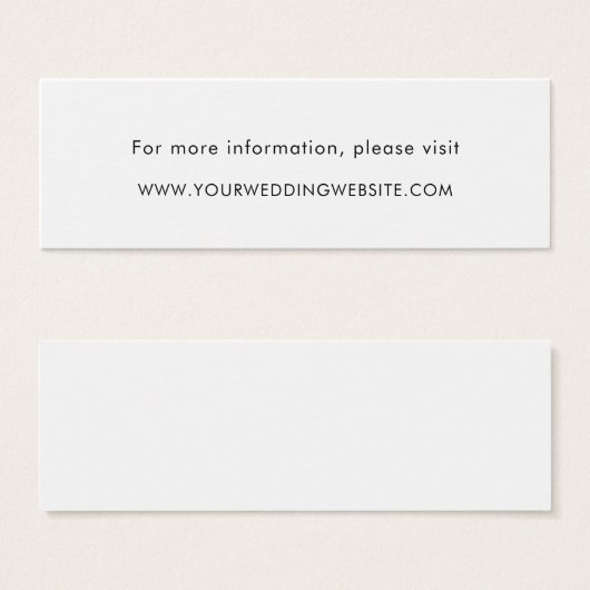 Minimalistische, moderne Hochzeitswebkarten (Vorne & Hinten)