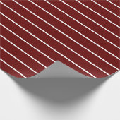 Minimalistische Moderne in Rot und Weiß Geschenkpapier (Ecke)