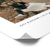 Minimalistische moderne Individuelle Namen für Fot Poster (Ecke)