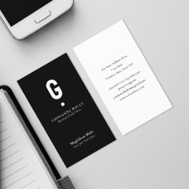 Minimalistische Moderne Initialzündung Visitenkarte