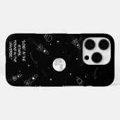 Minimalistische moderne iPhone Case Astronomie (Rückseite (Horizontal))