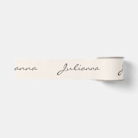 Minimalistische moderne Kalligrafie Elfenbein-Crem